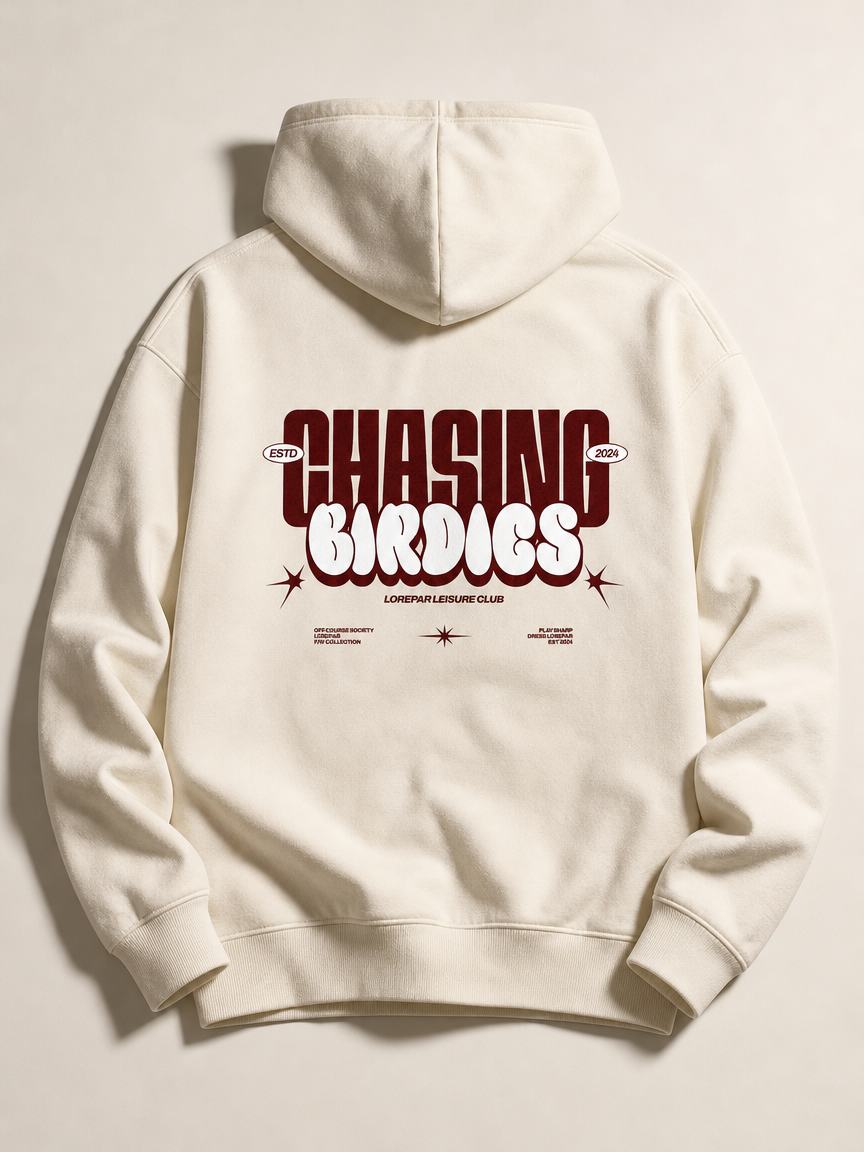 "Chasing Birdies" by Lorepar - Oversized Hoodie